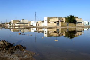 Flooding in Samawah, Iraq after heavy rain.